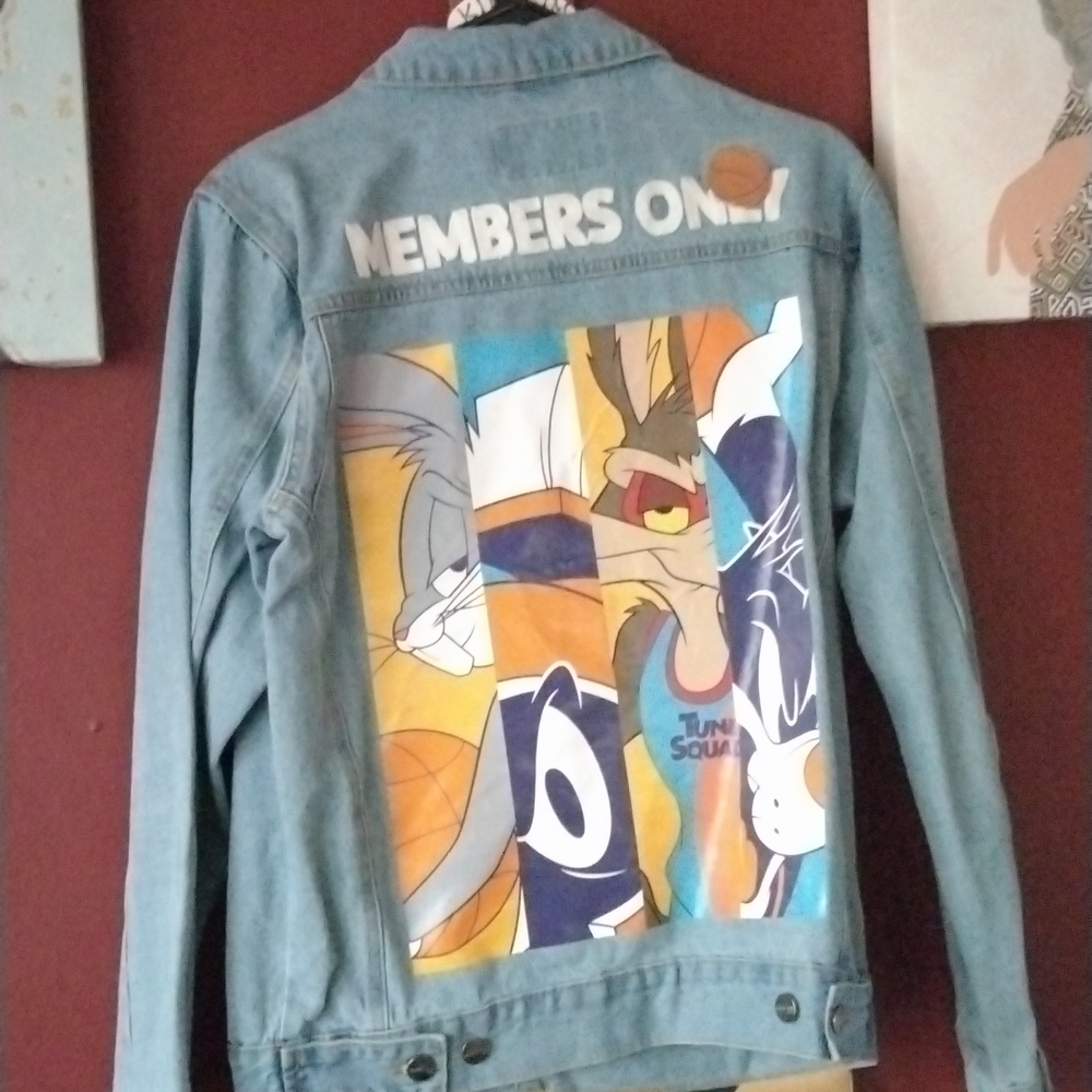 Members Only Space Jam A New Legacy Looney Tunes Denim Jacket